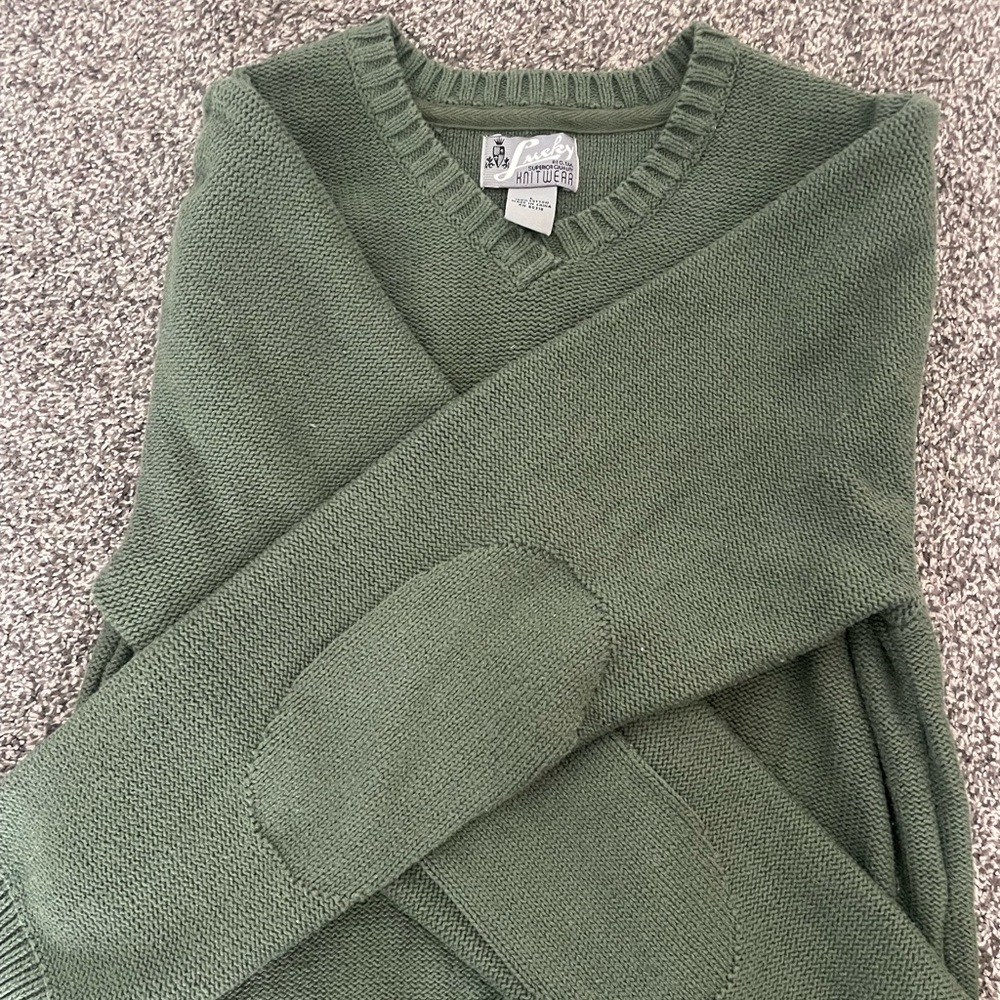 Lucky Brand Men's Green Sweater